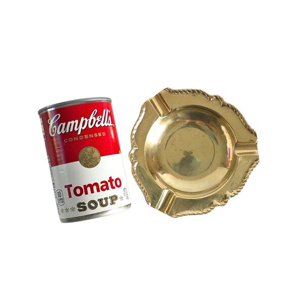 Vintage Brass Foundry Ashtray Trinket Dish - Picture 8 of 11